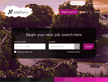 Tablet Screenshot of jobflurry.com